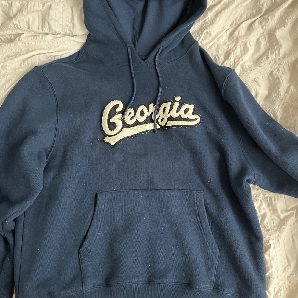 state of mine dark blue georgia hoodie oversized
